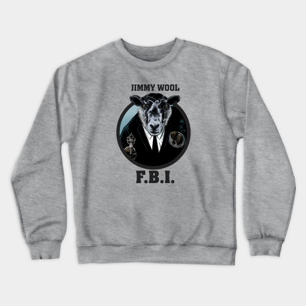 Jimmy Wool - Federal Agent Crewneck Sweatshirt by ThirteenthFloor